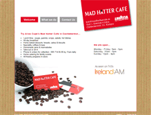 Tablet Screenshot of madhattercafe.ie